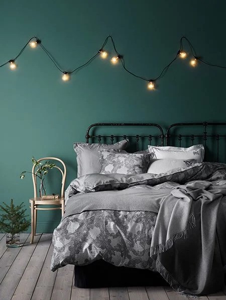 Sage green and grey bedroom ideas