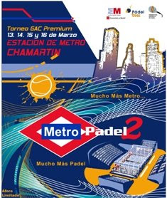 Cartel torneo de pádel Metro 2