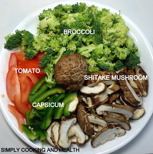 Ingredients for broccoli stir fry