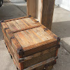 White Trunk Coffee Table - Trunk Coffee Table | White - Uniqwa Collections - Fastfurnishings brown wood lift top coffee table with hidden storage space.