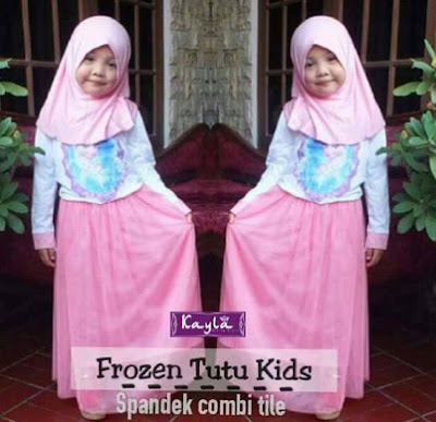 Model Baju Muslim Frozen Untuk Anak Perempuan Terbaru