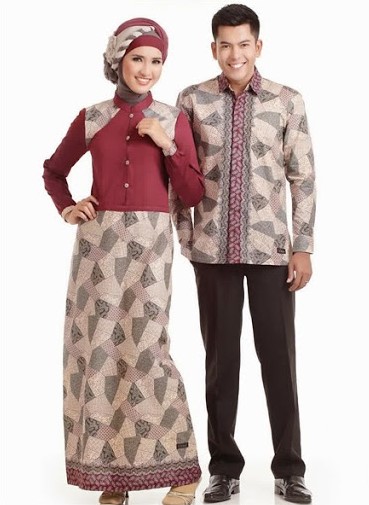 32 Koleksi Baju Batik Muslim 2019 Modern Terbaru