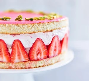 Strawberry & Elderflower Gateau - Summer Desserts