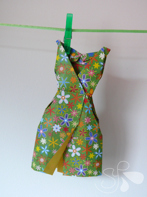 vestido origami