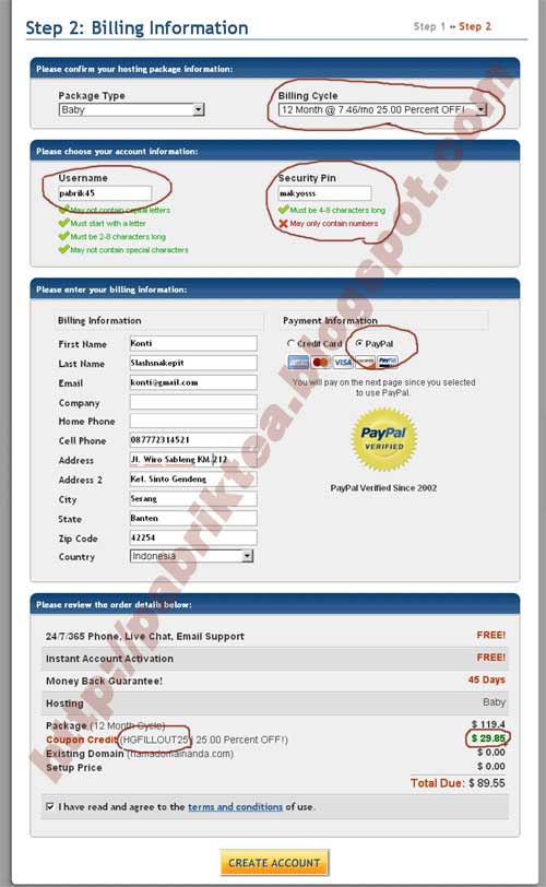 Cara Beli Hosting di Hostgator + Diskon 25%
