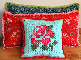 crochet pillowcase free patern lace edgings cross stitch