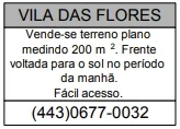 VILA DAS FLORES