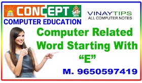 Computer Related Word Starting with "E"