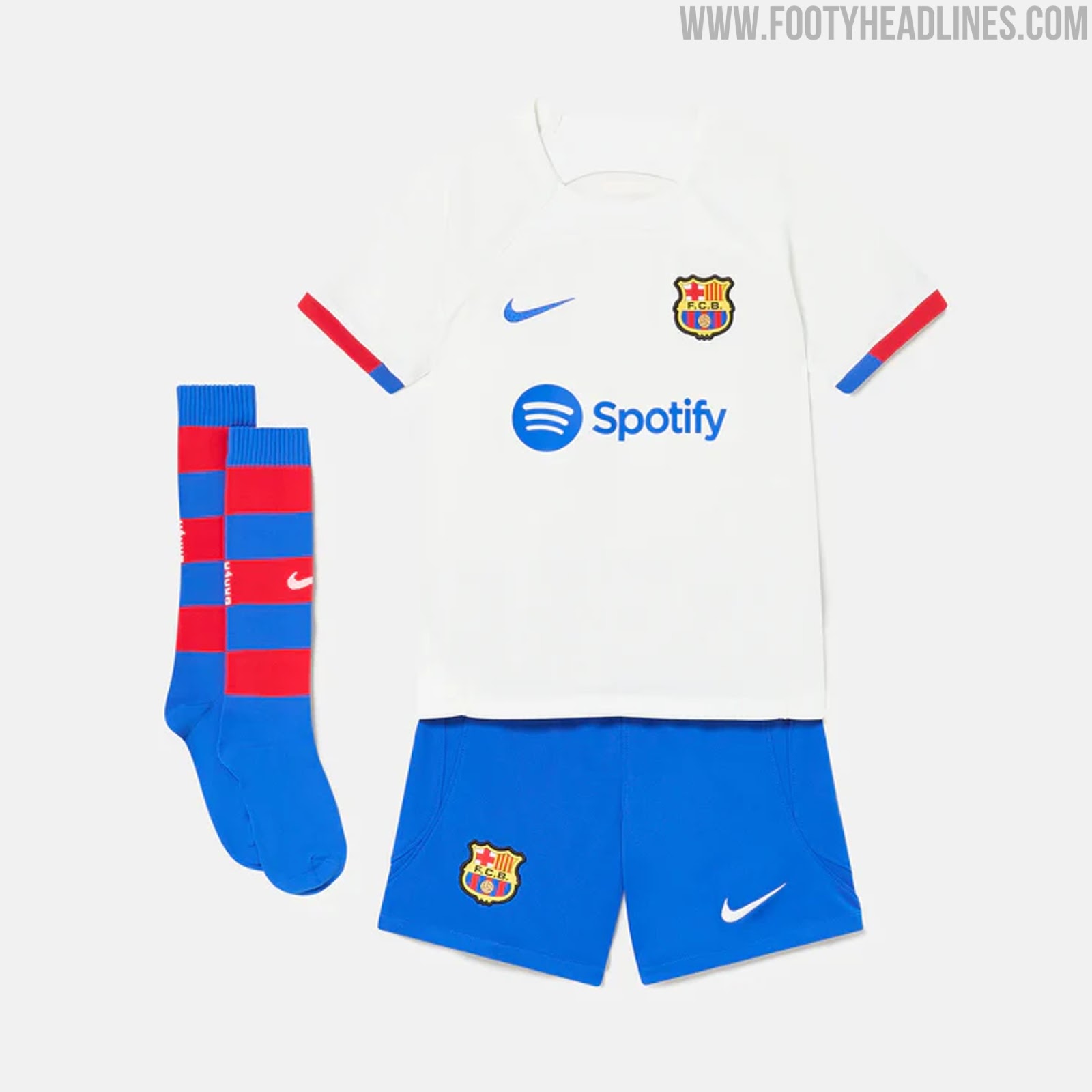 FC Barcelona 23-24 Away Kit Released - Retro Crest - Footy Headlines