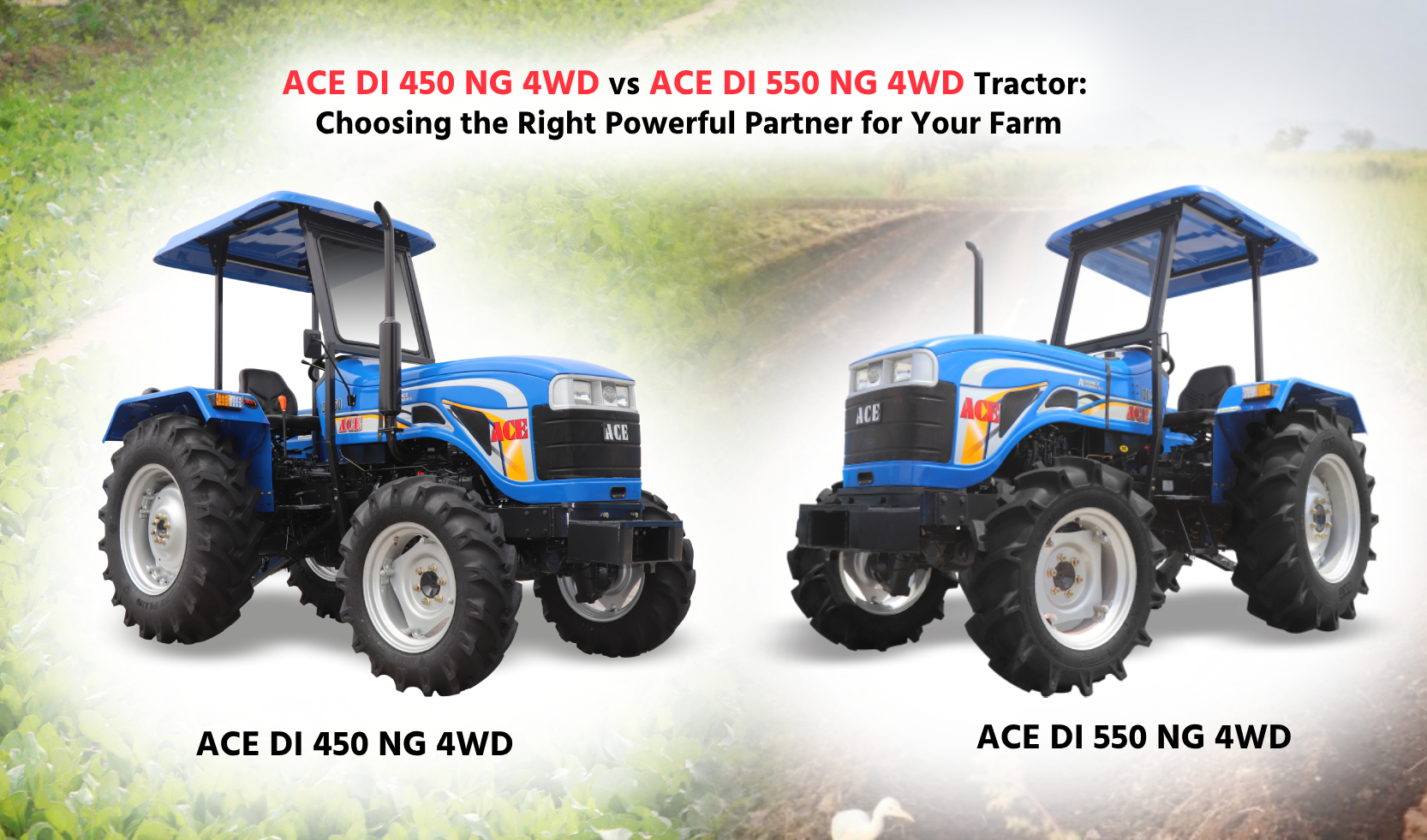 ACE DI 450 NG 4WD and ACE DI 550 NG 4WD Tractor