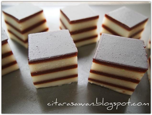 Kuih Lapis Serikaya Coklat ~ Blog Kakwan