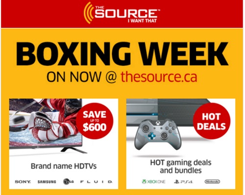 The Source Boxing Week Sale