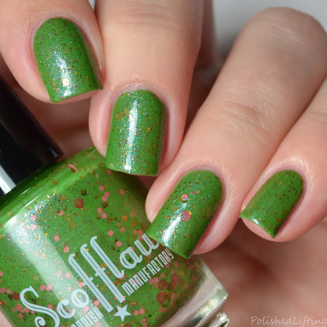 green crelly nail polish