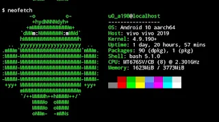 Contoh cek spesifikasi lengkap android menggunakan aplikasi termux