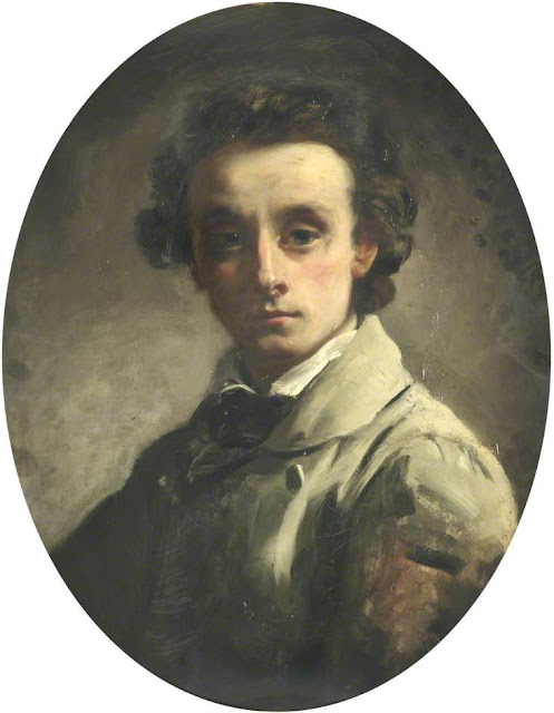 William Lindsay Windus, Self Portrait, Portraits of Painters, William Lindsay , Fine arts, Portraits of painters blog, Paintings of William Lindsay, Lindsay Windus, Painter William Lindsay 