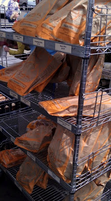 The variety of loaves of bread at the Farmer's Market in downtown San Diego is so enticing. The jalapeno cheese bread caught my eye the most.