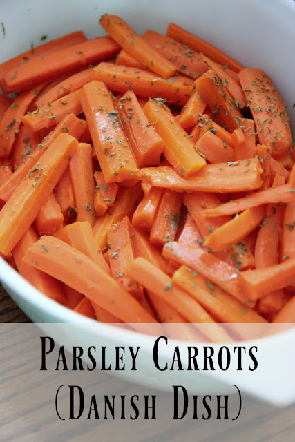 This traditional Danish dish of carrots with parsley is so simple. Your family will love this recipe!