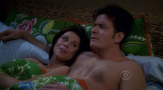 Charlie Sheen Shirtless on Two and a Half Men s7e09