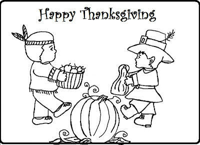 Happy Thanksgiving Coloring Pages