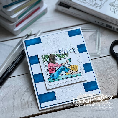 In the Moment Watercolor Shapes card (supplies) | Nature's INKspirations by Angie McKenzie