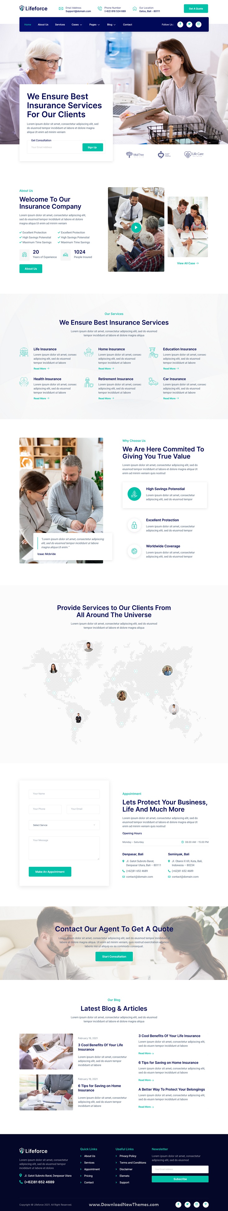 Best Insurance Agency Elementor Template Kit