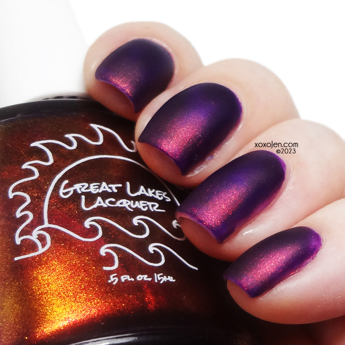 xoxoJen's swatch of Great Lakes Lacquer Holiday Hair