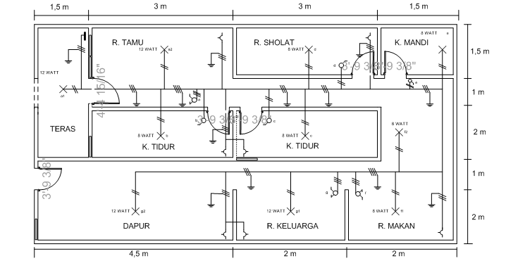 Cara Membuat Denah Instalasi  Listrik  Rumah BlogMogie