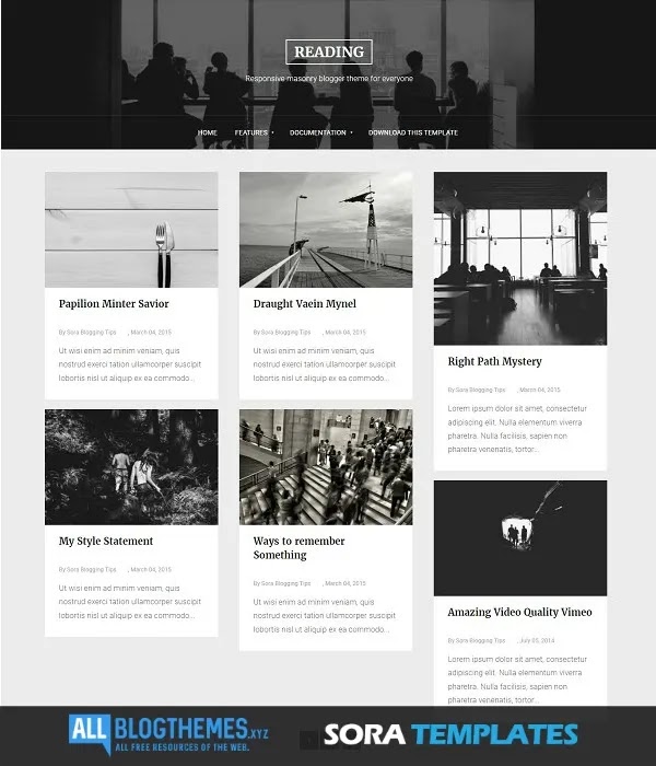 Reading Blogger Template [Free] Download