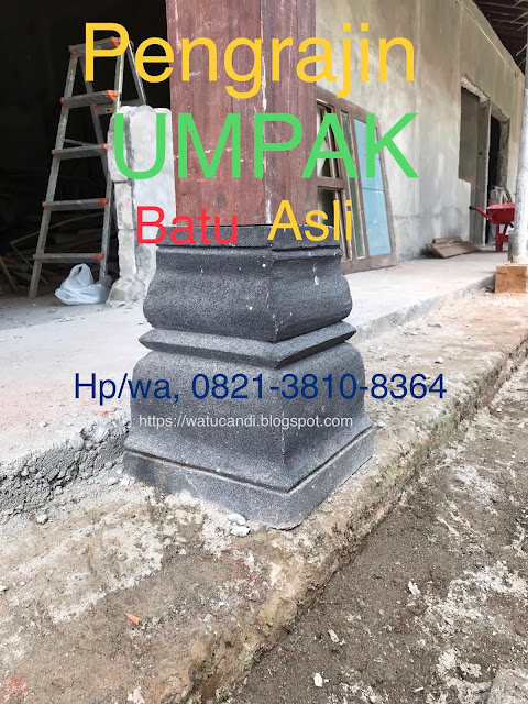 Pengrajin Umpak Batu Alas bangunan Kayu  Pengrajin Batu 