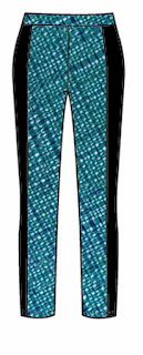 Supresión de pinzas en pantalón por cortes verticales