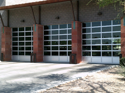 Scottsdale Fire Department Station 2 bay doors closed