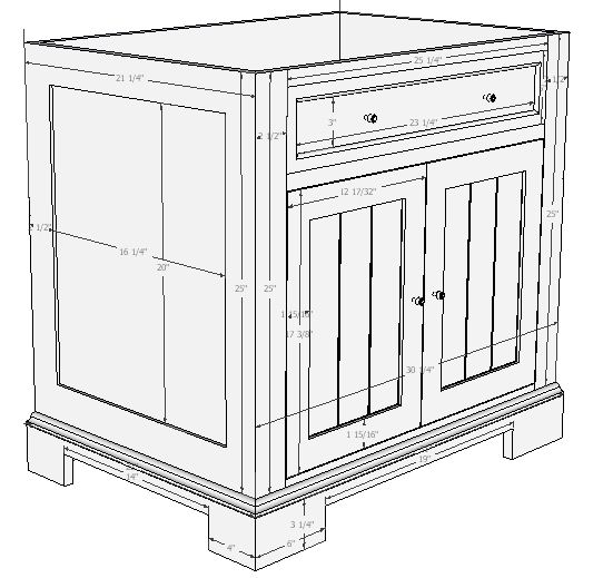 Bathroom Vanity Design Plans: Free Woodworking Plans Bathroom Cabinets ...