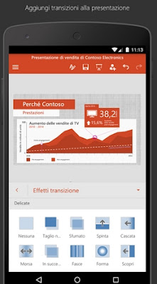 MICROSOFT POWERPOINT GRATIS PER SMARTPHONE ANDROID