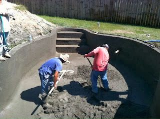 new pool deck