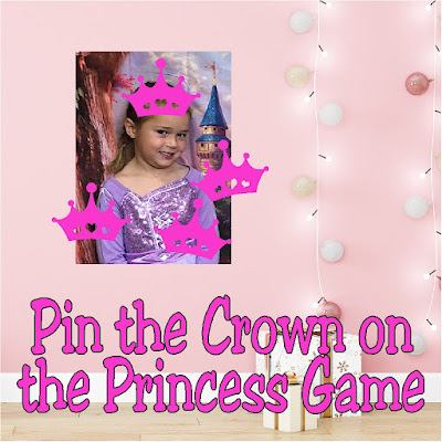 Turn your little princess' picture into the perfect princess party game.  Such a fun way to add a little personalized fun and make the party extra special.