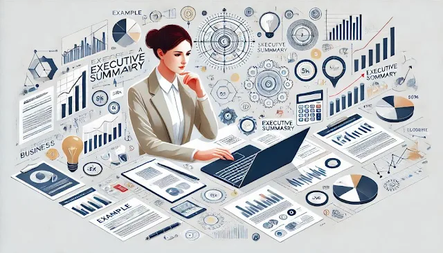 Example of a well-structured executive summary in a business plan template