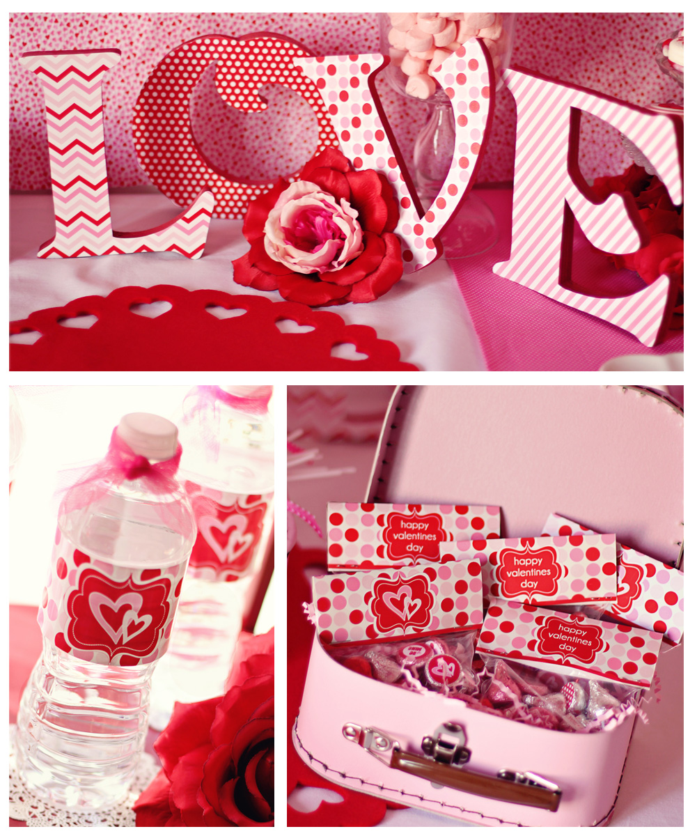 Amanda s Parties  To Go Valentines  Party  Table Ideas 