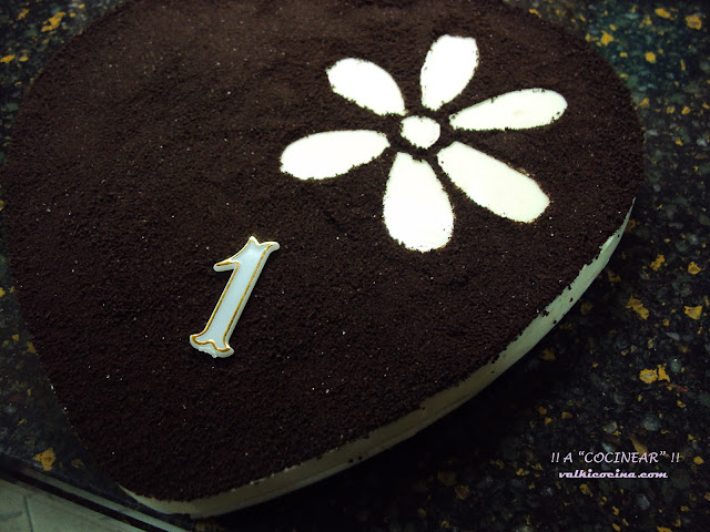 Tarta de galletas Oreo