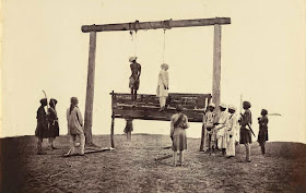 Two sepoys of the 31st Native Infantry who were hanged at Lucknow in the revolt of 1857