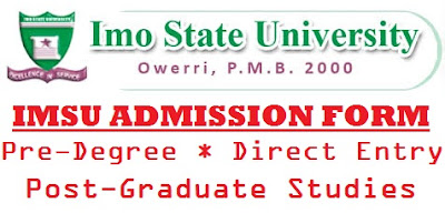 IMSU Pre-Degree Form 2017/2018 is Out – Apply Here for Admission