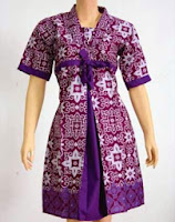 model baju batik kantor kerja