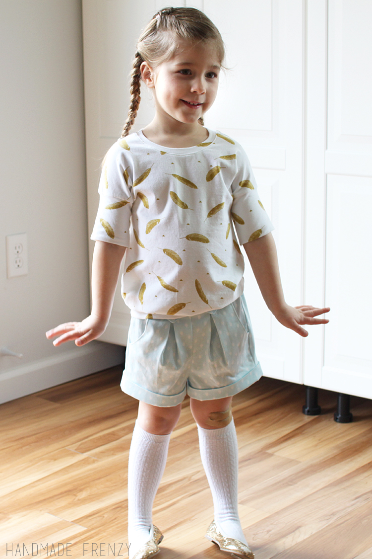 Skipper Top & Clover Shorts // Sewing For Girls