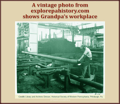 A search for the place where Grandpa worked delivered photos of the factory floor.