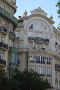 One of the pretty old buildings in Barcelona city. (barcelona)