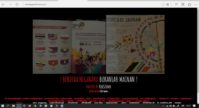 Heboh Ketika Situs Sea Games Malaysia Di Hack Oleh Hacker Indonesia