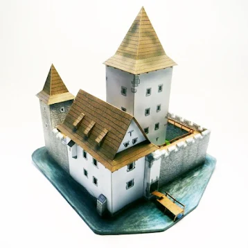 Medieval Fortress Card Model