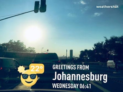 Johannesburg skyline traffic shot with Weathershot 22 degrees