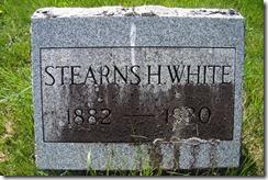 1882-1920 Stearns H White Hoosick NY Cemetery