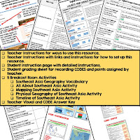 Southeast Asia Digital Escape Room Southeast Asia Geography Vocabulary All About Southeast Asia Activity Mapping Southeast Asia Activity  Physical Geography of Southeast Asia Activity Timeline of Southeast Asia Activity