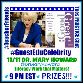 #TeacherFriends Twitter Practice Chat with Dr. Mary Howard, moderated by Debbie Clement